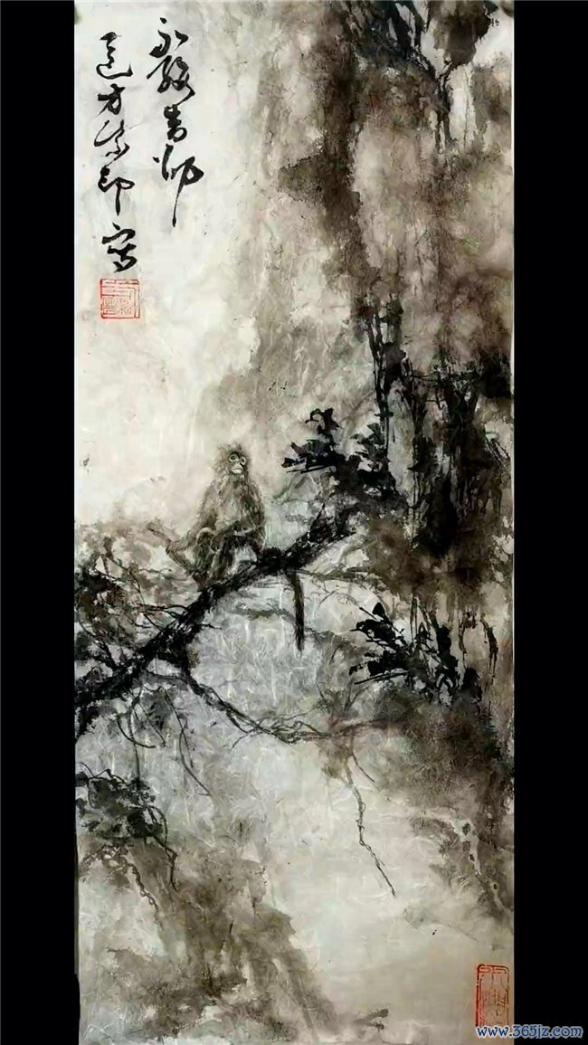 墨香里的17岁:方紫印国画意境