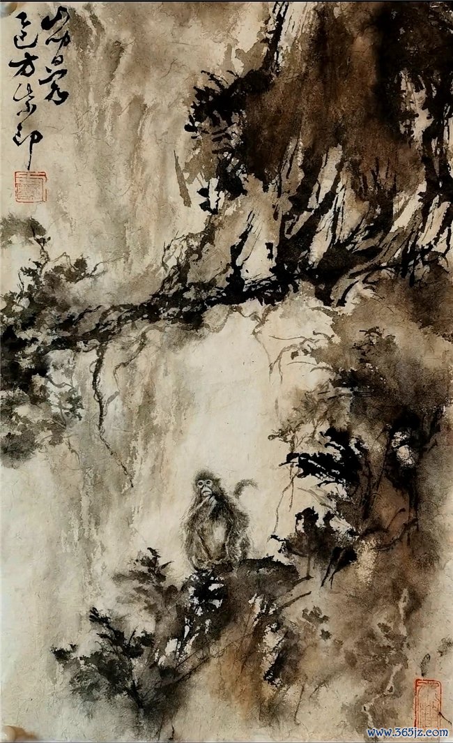 墨香里的17岁:方紫印国画意境
